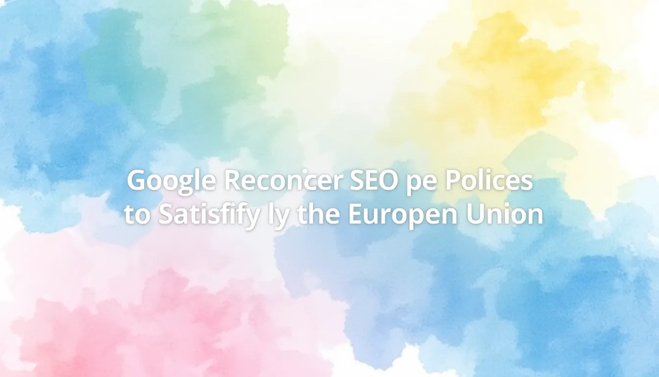 جوجل تعيد النظر في سياسات SEO لإرضاء الاتحاد الأوروبي